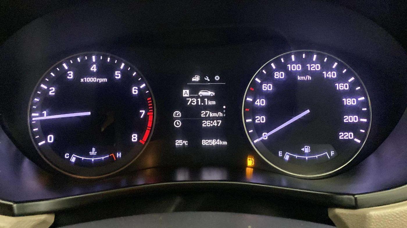 2016 Hyundai Elite i20 ASTA 1.2 (O), Petrol, Manual, 82,629 km, Odometer Image