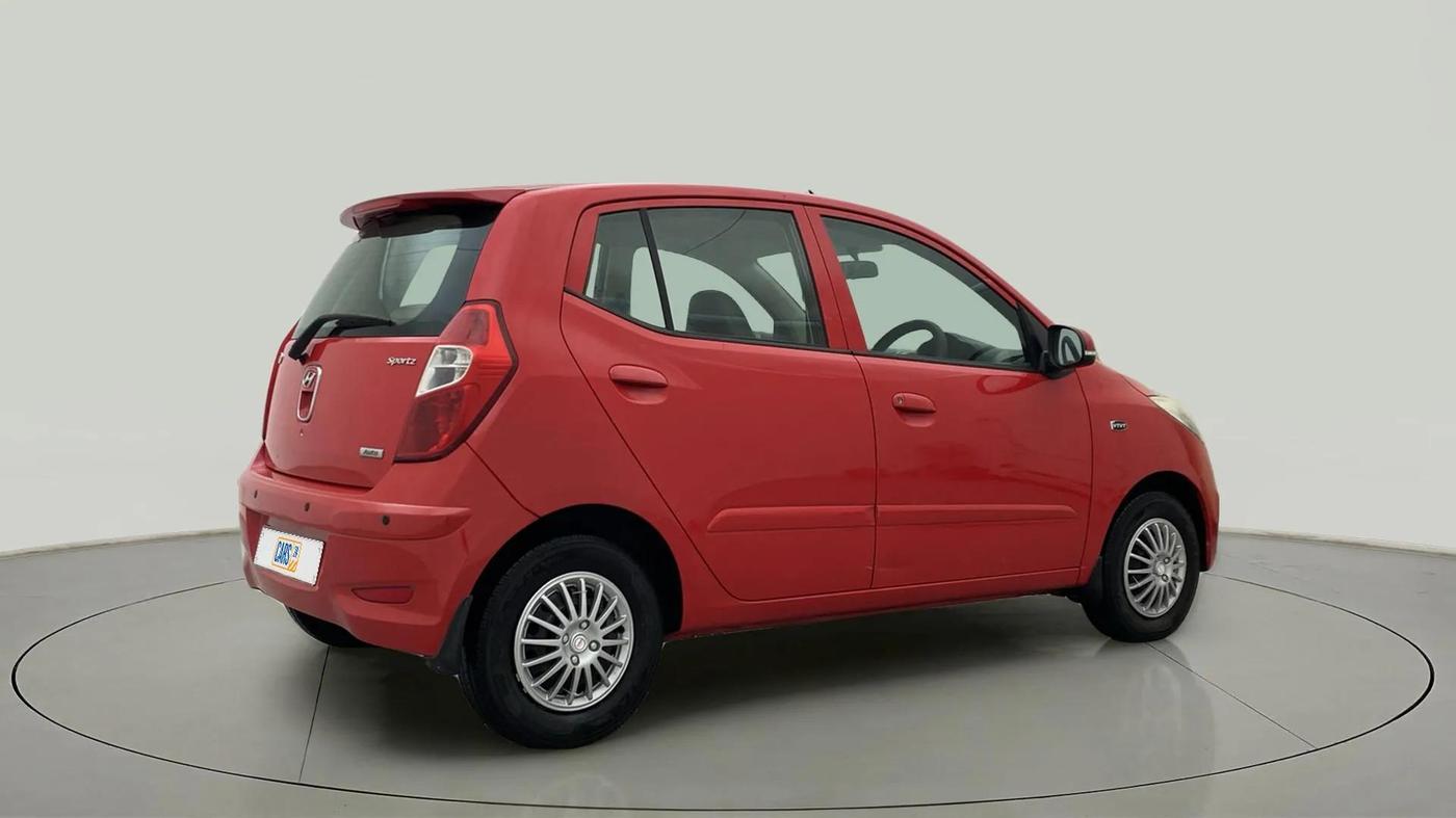 2013 Hyundai i10 SPORTZ 1.2 AT, Petrol, Automatic, 80,498 km, Right Back Diagonal