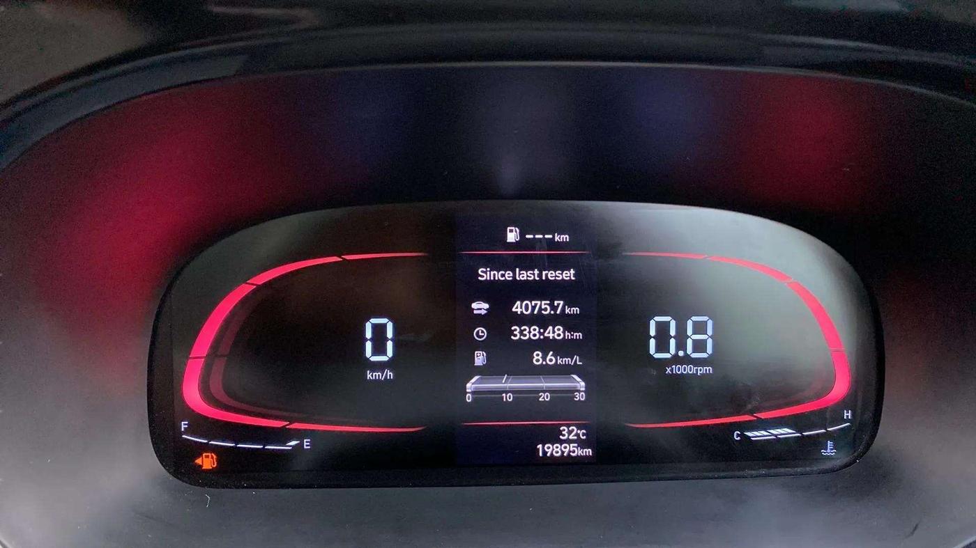 2023 Hyundai EXTER SX (O) CONNECT, Petrol, Manual, 19,873 km, Odometer Image