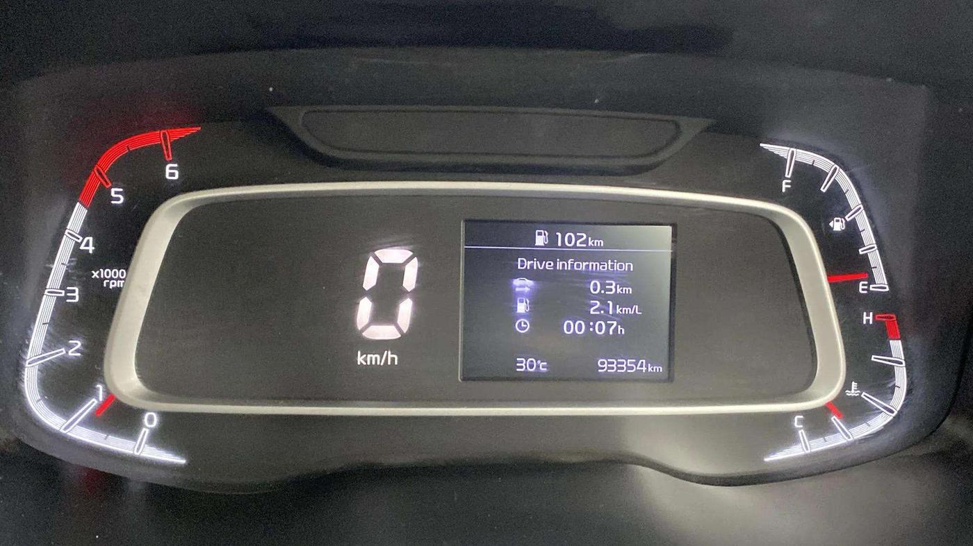 2021 KIA SONET HTX 1.5, Diesel, Manual, 93,396 km, Odometer Image