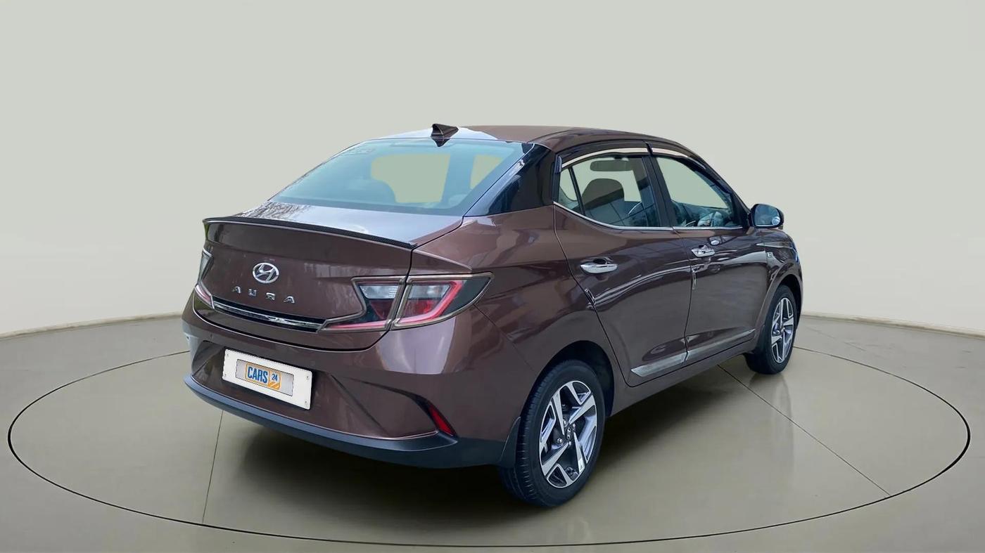 2021 Hyundai AURA SX PLUS 1.2 AMT, Petrol, Automatic, 20,928 km, Right Back Diagonal