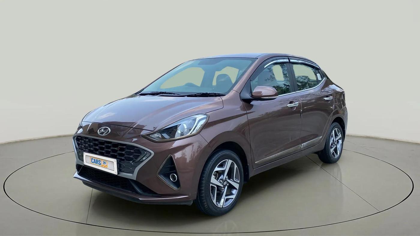 2021 Hyundai AURA SX PLUS 1.2 AMT, Petrol, Automatic, 20,928 km, Left Front Diagonal