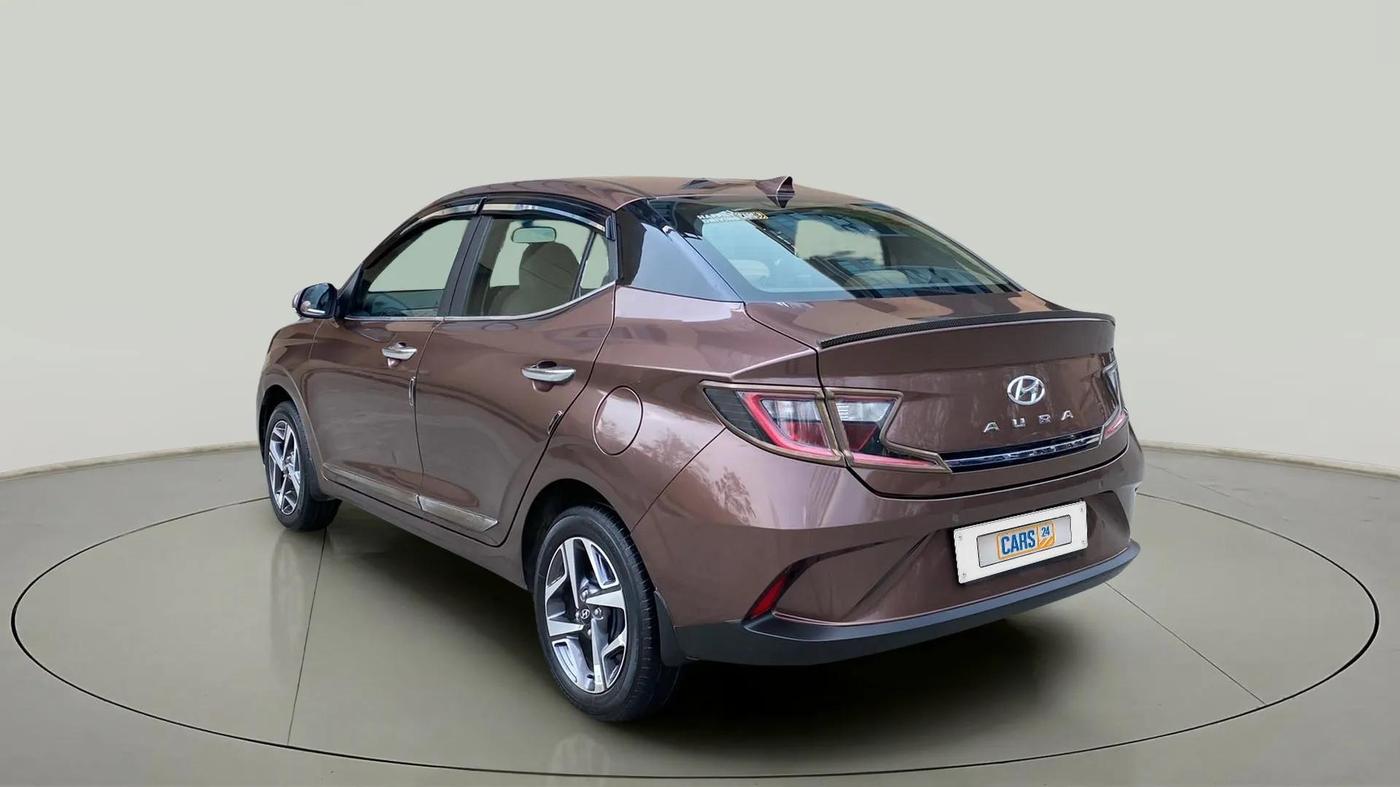 2021 Hyundai AURA SX PLUS 1.2 AMT, Petrol, Automatic, 20,928 km, Left Back Diagonal