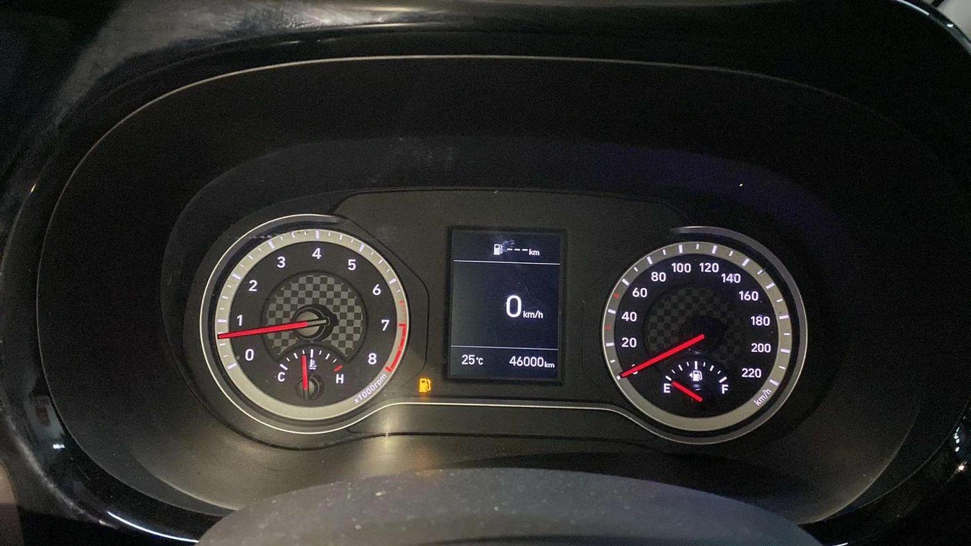 2023 Hyundai AURA SX 1.2 (O), Petrol, Manual, 46,003 km, Odometer Image