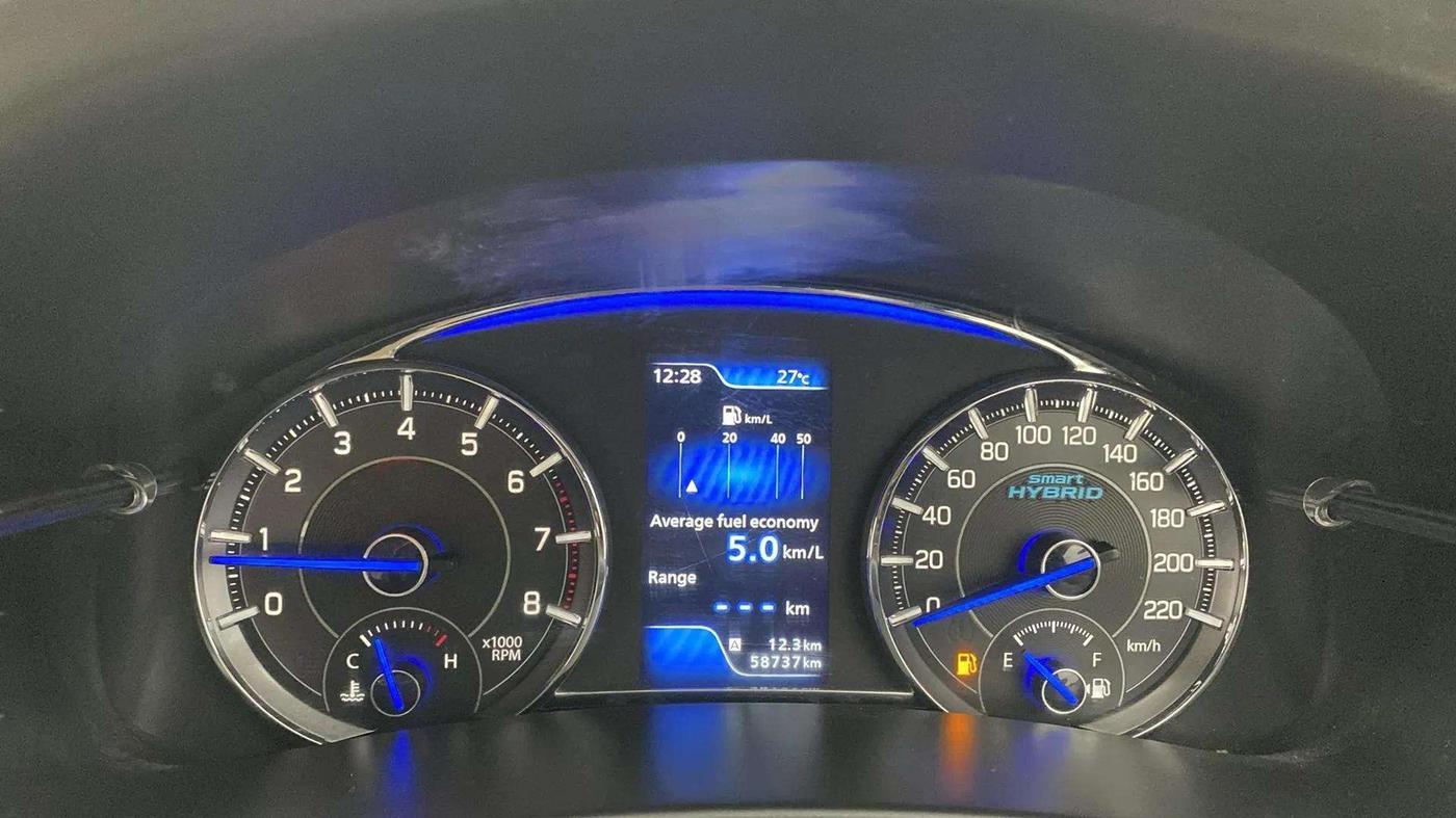 2019 Maruti Ciaz ALPHA 1.5 SHVS PETROL, Petrol, Manual, 58,795 km, Odometer Image