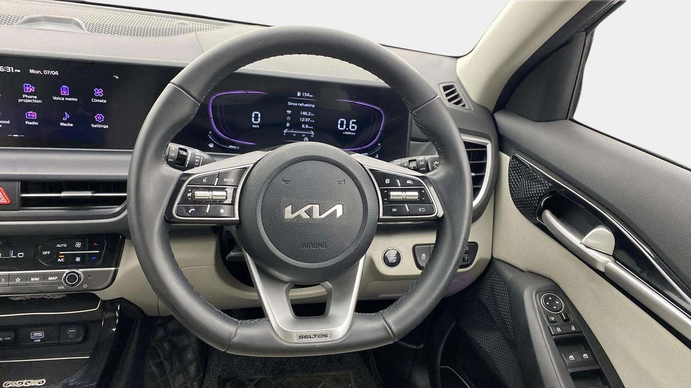 2023 KIA SELTOS HTX PETROL 1.5, Petrol, Manual, 8,961 km, Steering Wheel Close Up