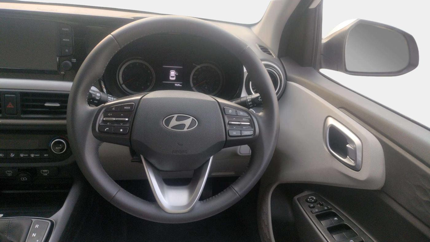 2024 Hyundai GRAND I10 NIOS ASTA AMT 1.2 KAPPA VTVT, Petrol, Automatic, 7,525 km, Steering Wheel Close Up
