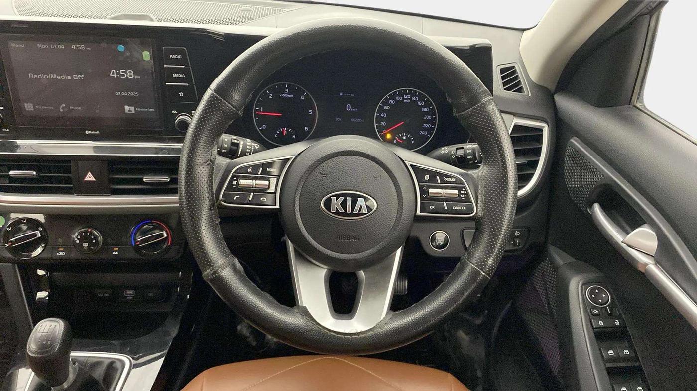 2019 KIA SELTOS HTK PLUS 1.5 DIESEL, Diesel, Manual, 65,385 km, Steering Wheel Close Up