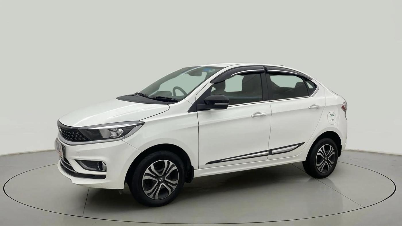 2022 Tata TIGOR XZ PLUS CNG, CNG, Manual, 39,683 km, Left Front Diagonal