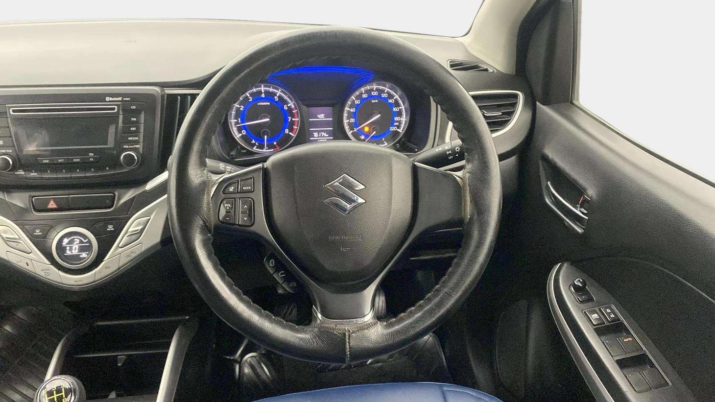 2016 Maruti Baleno DELTA PETROL 1.2, Petrol, Manual, 76,258 km, Steering Wheel Close Up