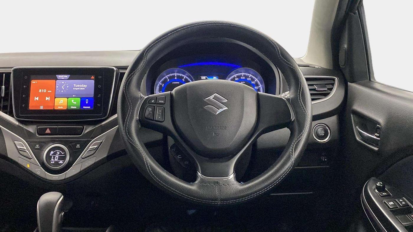 2020 Maruti Baleno ZETA CVT PETROL 1.2, Petrol, Automatic, 22,232 km, Steering Wheel Close Up