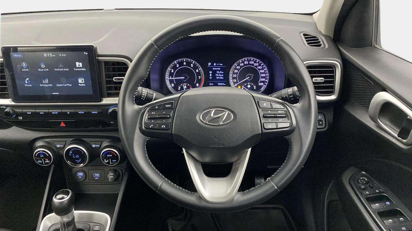 2019 Hyundai VENUE SX PLUS 1.0 TURBO DCT, Petrol, Automatic, 15,232 km, Steering Wheel Close Up