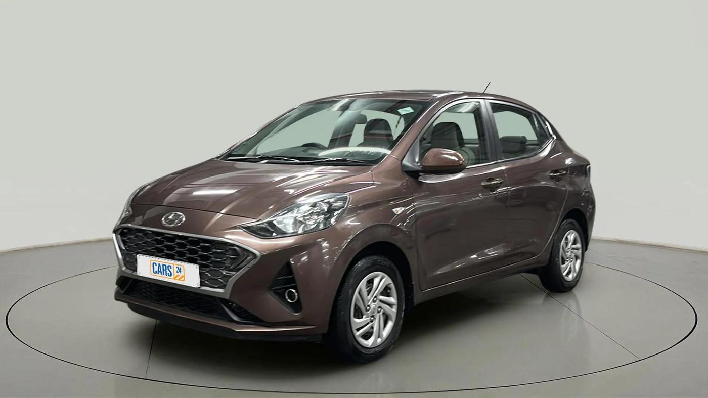 2020 Hyundai AURA S 1.2 CNG, CNG, Manual, 72,659 km, Left Front Diagonal