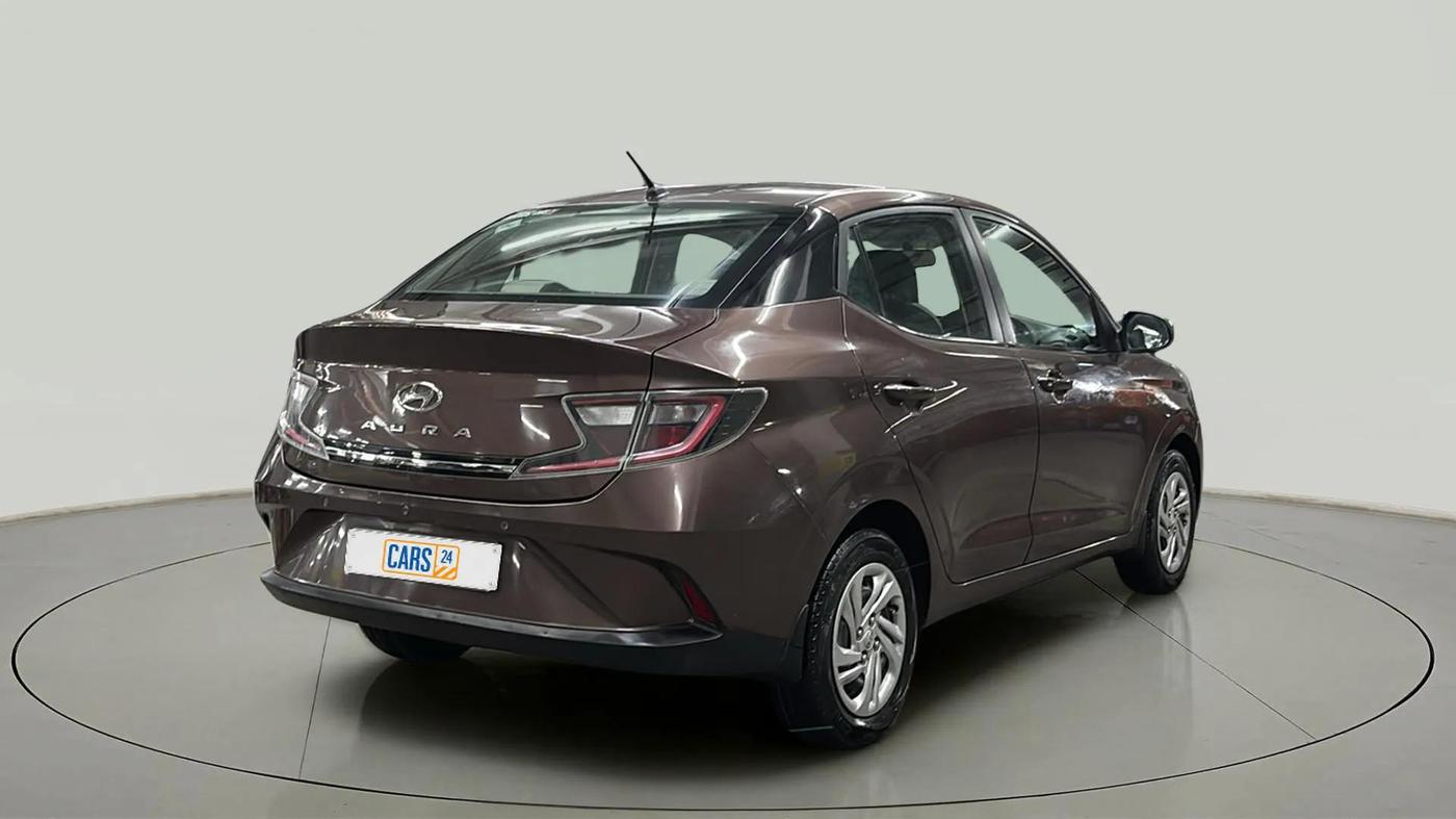 2020 Hyundai AURA S 1.2 CNG, CNG, Manual, 72,659 km, Right Back Diagonal
