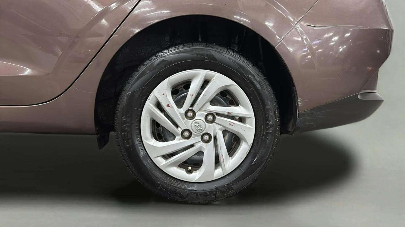 2020 Hyundai AURA S 1.2 CNG, CNG, Manual, 72,659 km, Left Rear Wheel