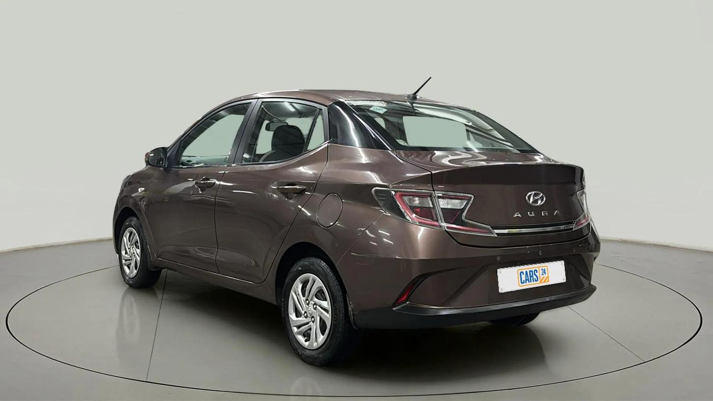 2020 Hyundai AURA S 1.2 CNG, CNG, Manual, 72,659 km, Left Back Diagonal