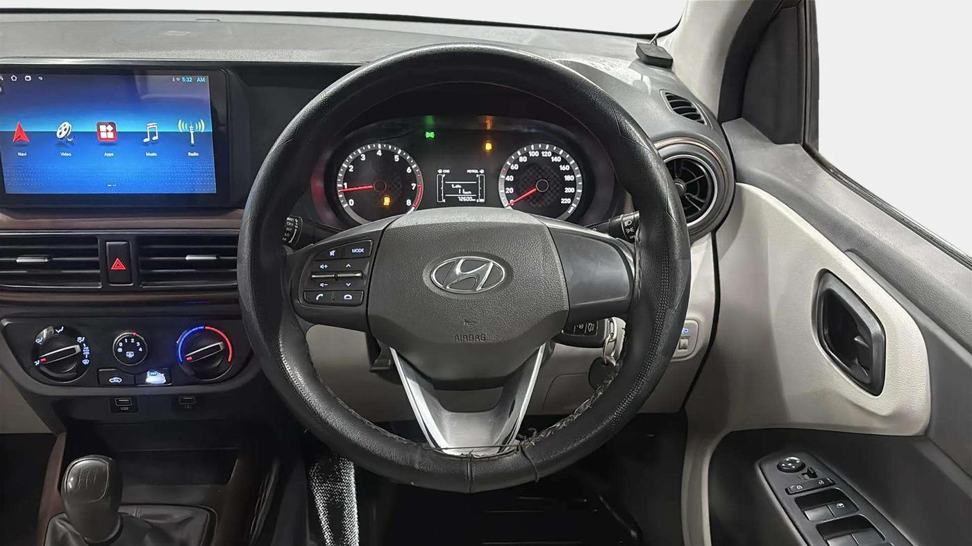 2020 Hyundai AURA S 1.2 CNG, CNG, Manual, 72,659 km, Steering Wheel Close Up