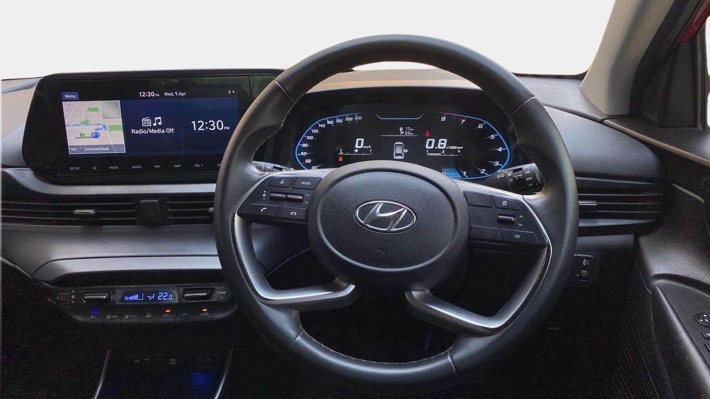 2021 Hyundai NEW I20 ASTA 1.2 MT, Petrol, Manual, 17,670 km, Steering Wheel Close Up