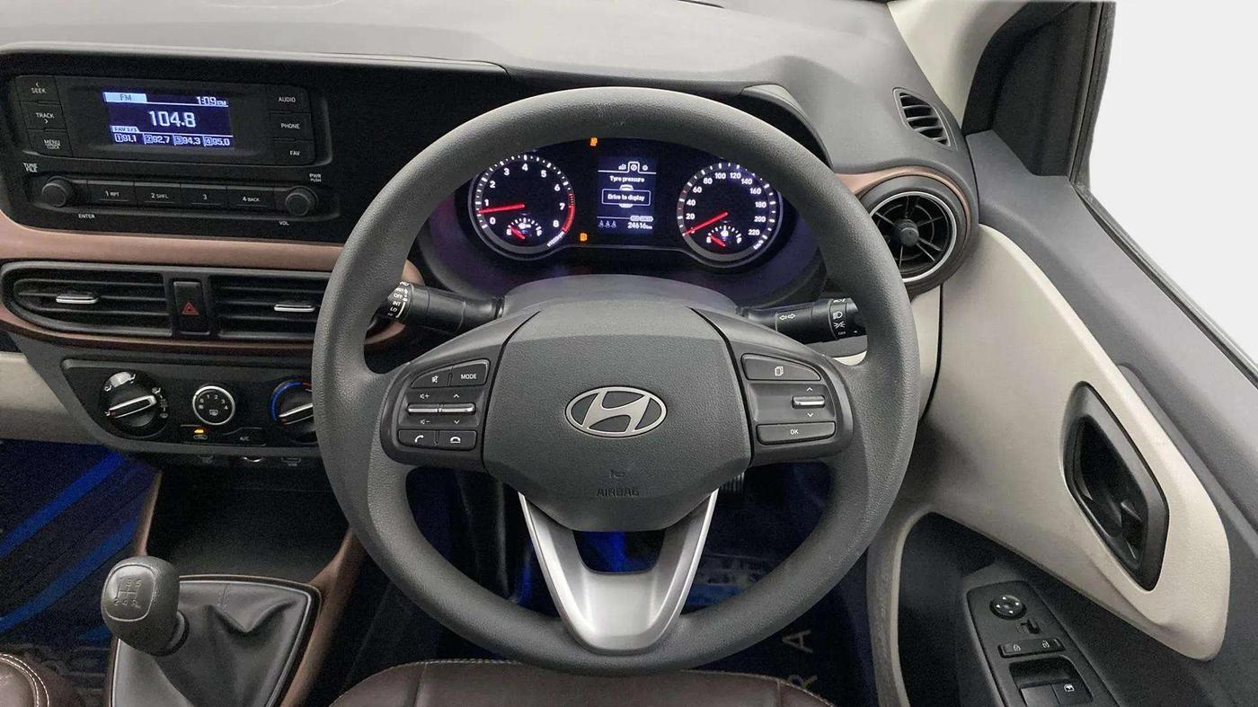 2024 Hyundai AURA S 1.2 CNG, CNG, Manual, 24,916 km, Steering Wheel Close Up