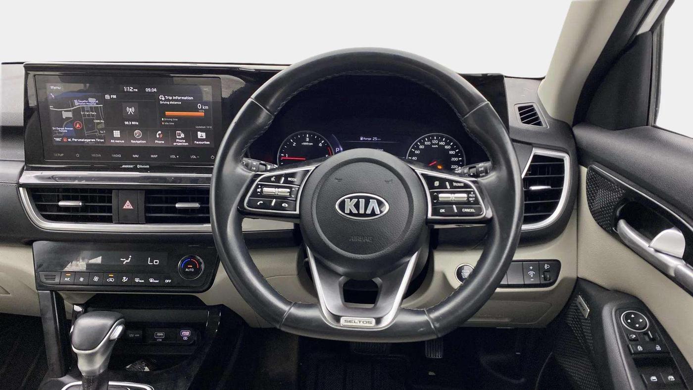 2019 KIA SELTOS HTX PLUS AT1.5 DIESEL, Diesel, Automatic, 75,300 km, Steering Wheel Close Up