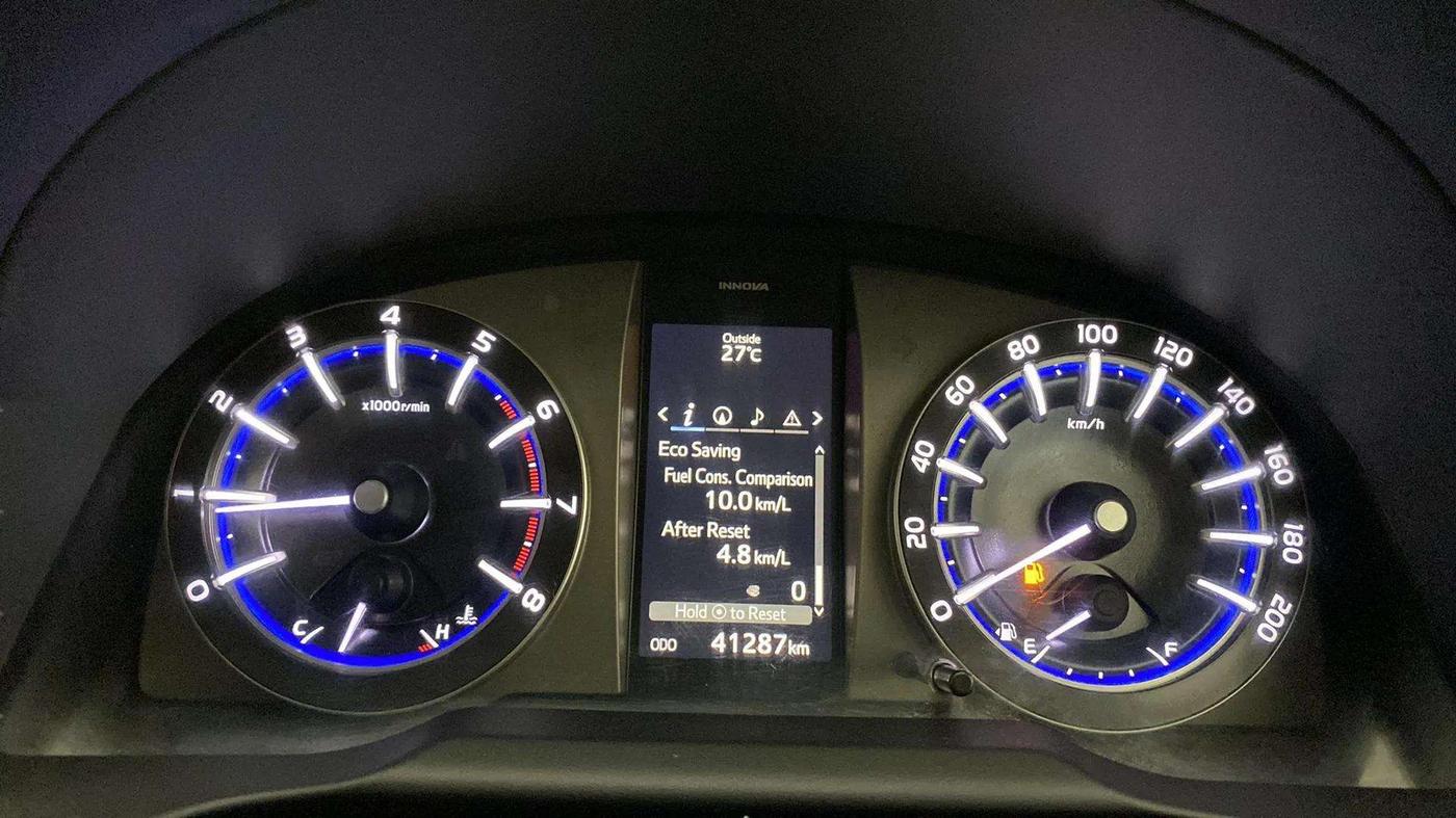 2018 Toyota Innova Crysta 2.7 VX 7 STR, Petrol, Manual, 41,601 km, Odometer Image