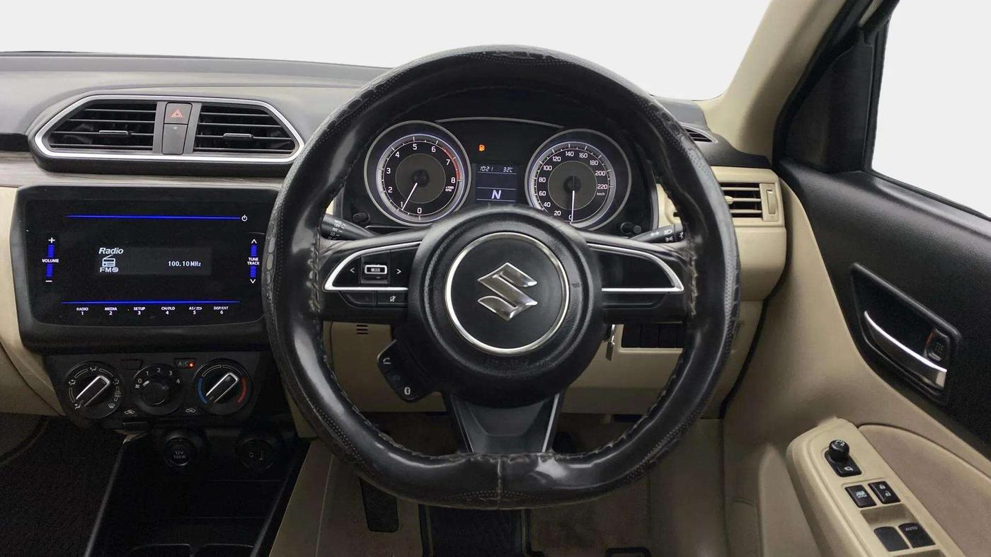 2023 Maruti Dzire VXI AMT, Petrol, Automatic, 66,777 km, Steering Wheel Close Up