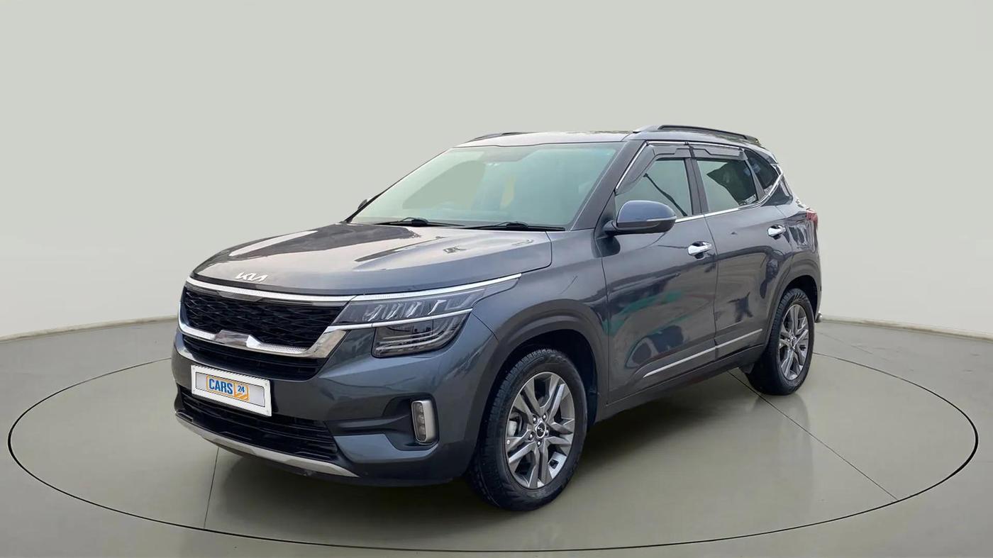 2021 KIA SELTOS HTX IVT 1.5 PETROL, Petrol, Automatic, 17,058 km, Left Front Diagonal