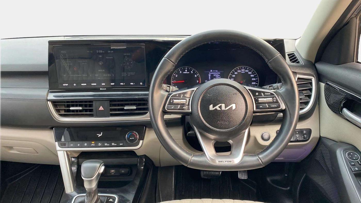 2021 KIA SELTOS HTX IVT 1.5 PETROL, Petrol, Automatic, 17,058 km, Steering Wheel Close Up
