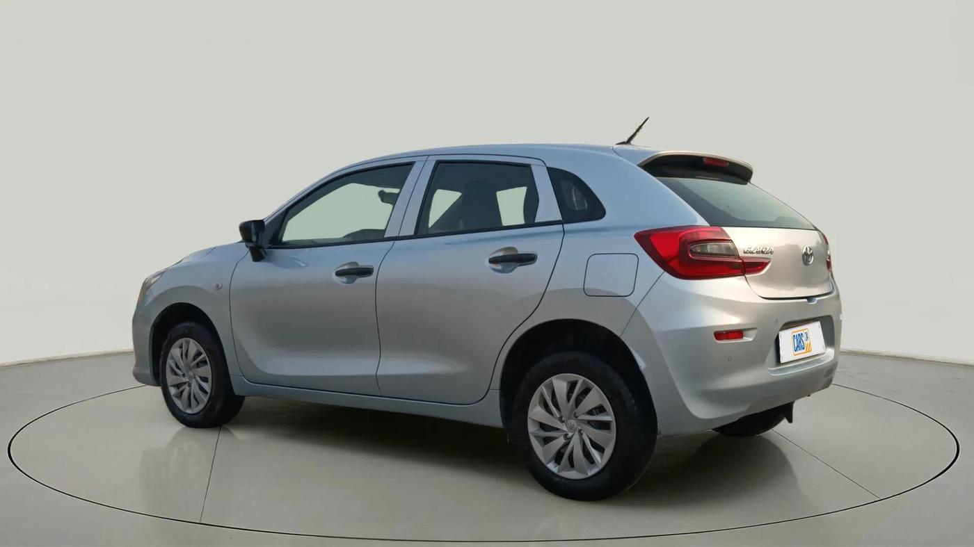 2024 Toyota Glanza E, Petrol, Manual, 8,201 km, Left Back Diagonal