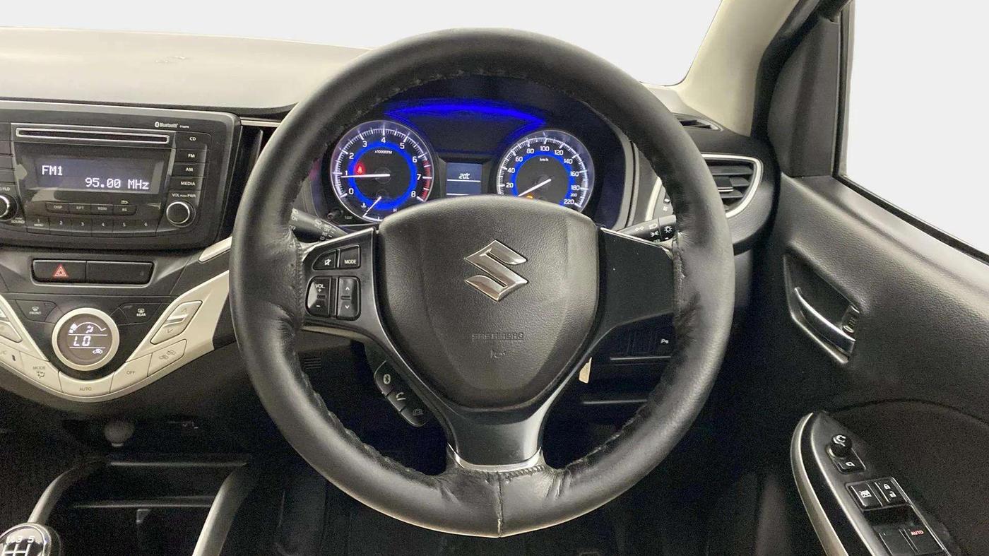 2018 Maruti Baleno DELTA PETROL 1.2, Petrol, Manual, 47,539 km, Steering Wheel Close Up