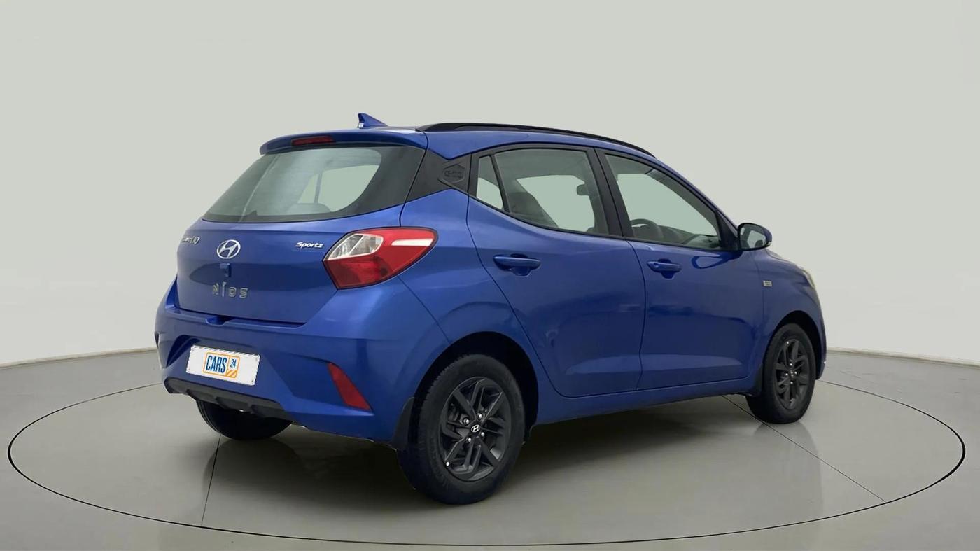 2019 Hyundai GRAND I10 NIOS SPORTZ AMT 1.2 KAPPA VTVT, Petrol, Automatic, 24,323 km, Right Back Diagonal