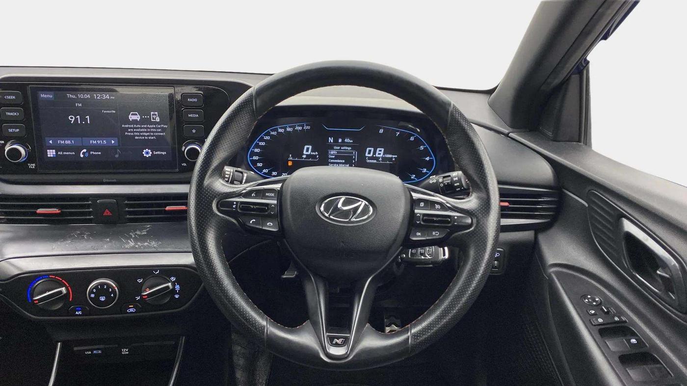 2021 Hyundai NEW I20 N LINE N6 1.0 TURBO GDI IMT DUAL TONE, Petrol, Manual, 32,672 km, Steering Wheel Close Up