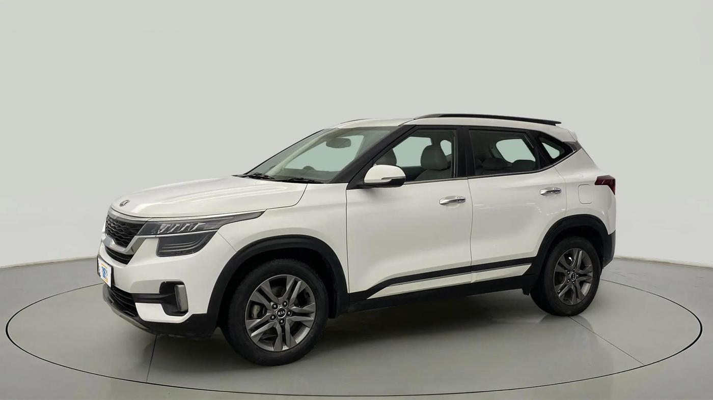 2021 KIA SELTOS HTX IVT 1.5 PETROL, Petrol, Automatic, 45,372 km, Left Front Diagonal