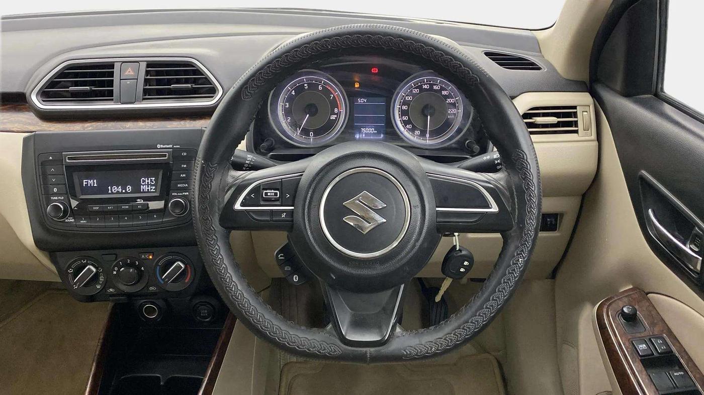 2019 Maruti Dzire VXI, Petrol, Manual, 75,158 km, Steering Wheel Close Up