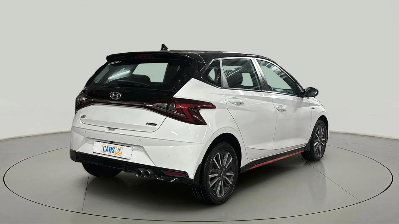 2021 Hyundai NEW I20 N LINE N8 1.0 TURBO GDI IMT DUAL TONE, Petrol, Manual, 31,573 km, Right Back Diagonal