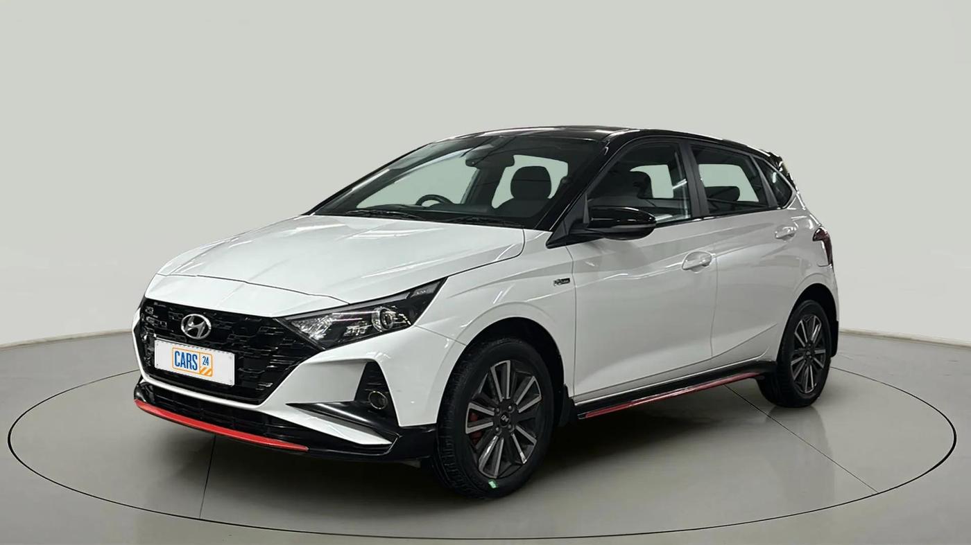 2021 Hyundai NEW I20 N LINE N8 1.0 TURBO GDI IMT DUAL TONE, Petrol, Manual, 31,573 km, Left Front Diagonal