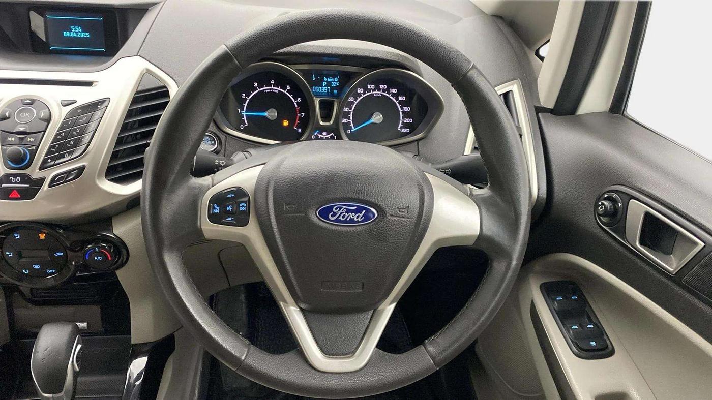 2015 Ford Ecosport TITANIUM 1.5L PETROL AT, Petrol, Automatic, 50,397 km, Steering Wheel Close Up