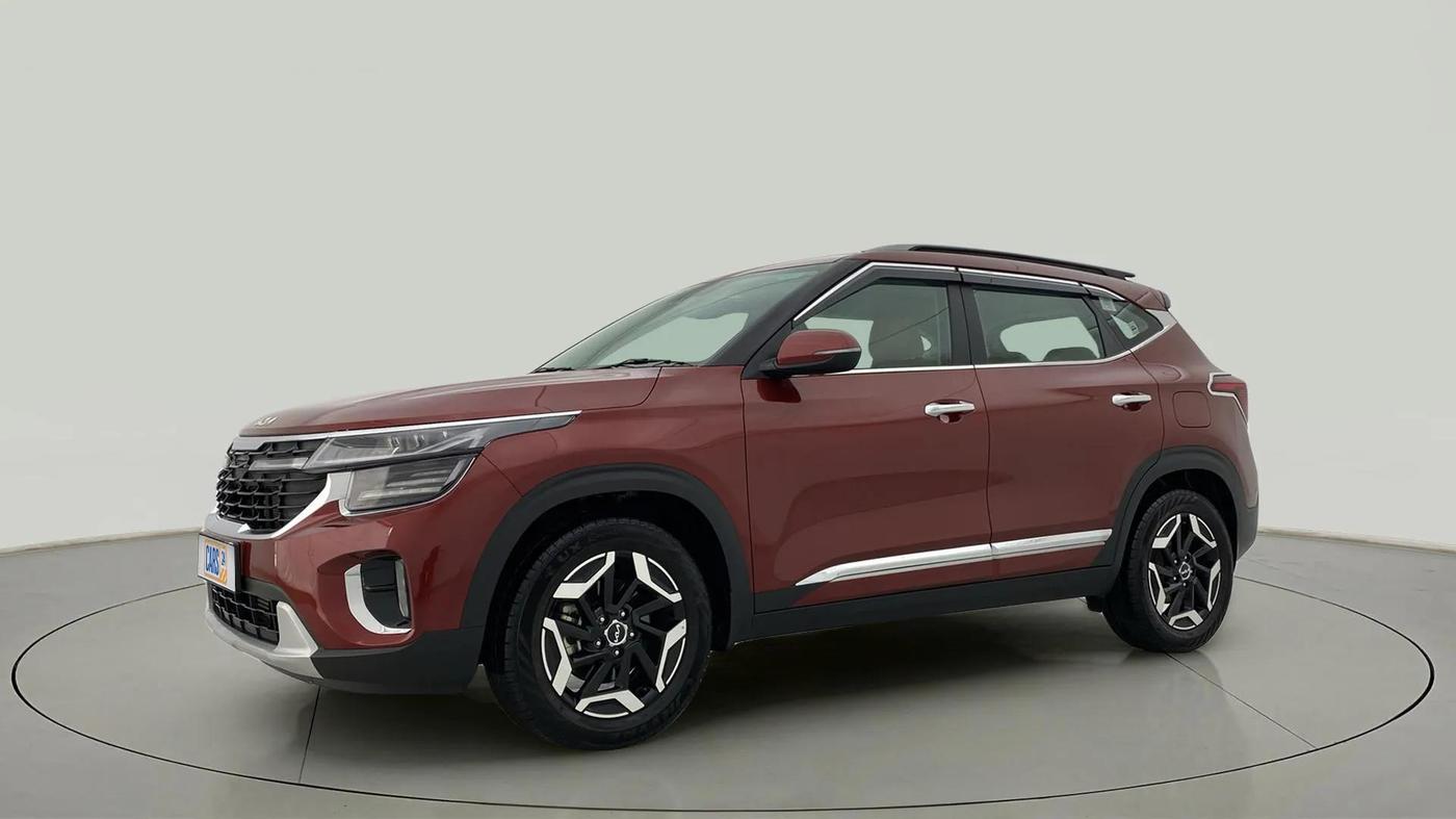 2023 KIA SELTOS  HTX PLUS 1.5 TURBO PETROL IMT, Petrol, Manual, 7,695 km, Left Front Diagonal