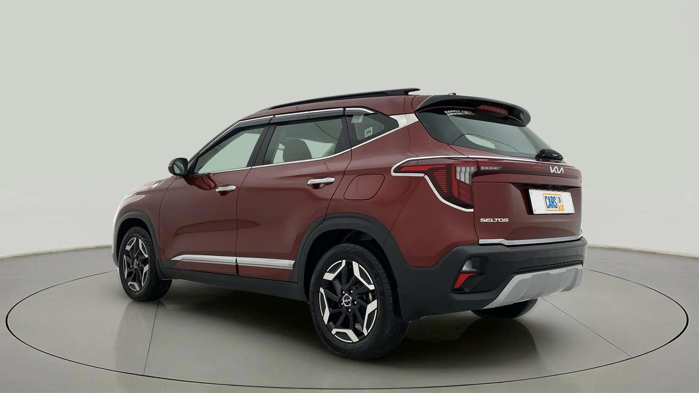 2023 KIA SELTOS  HTX PLUS 1.5 TURBO PETROL IMT, Petrol, Manual, 7,695 km, Left Back Diagonal
