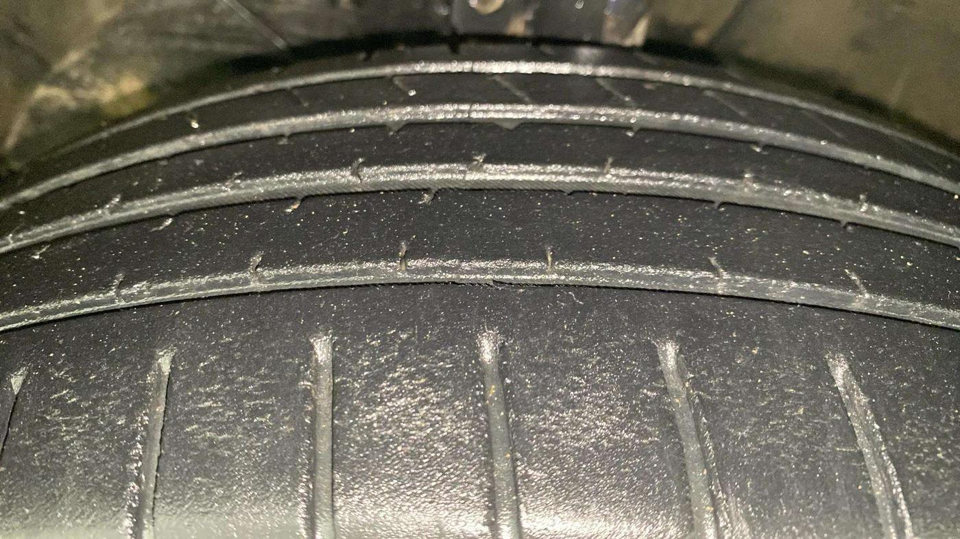 2018 Maruti Baleno ALPHA CVT PETROL 1.2, Petrol, Automatic, 44,851 km, Left Front Tyre Tread