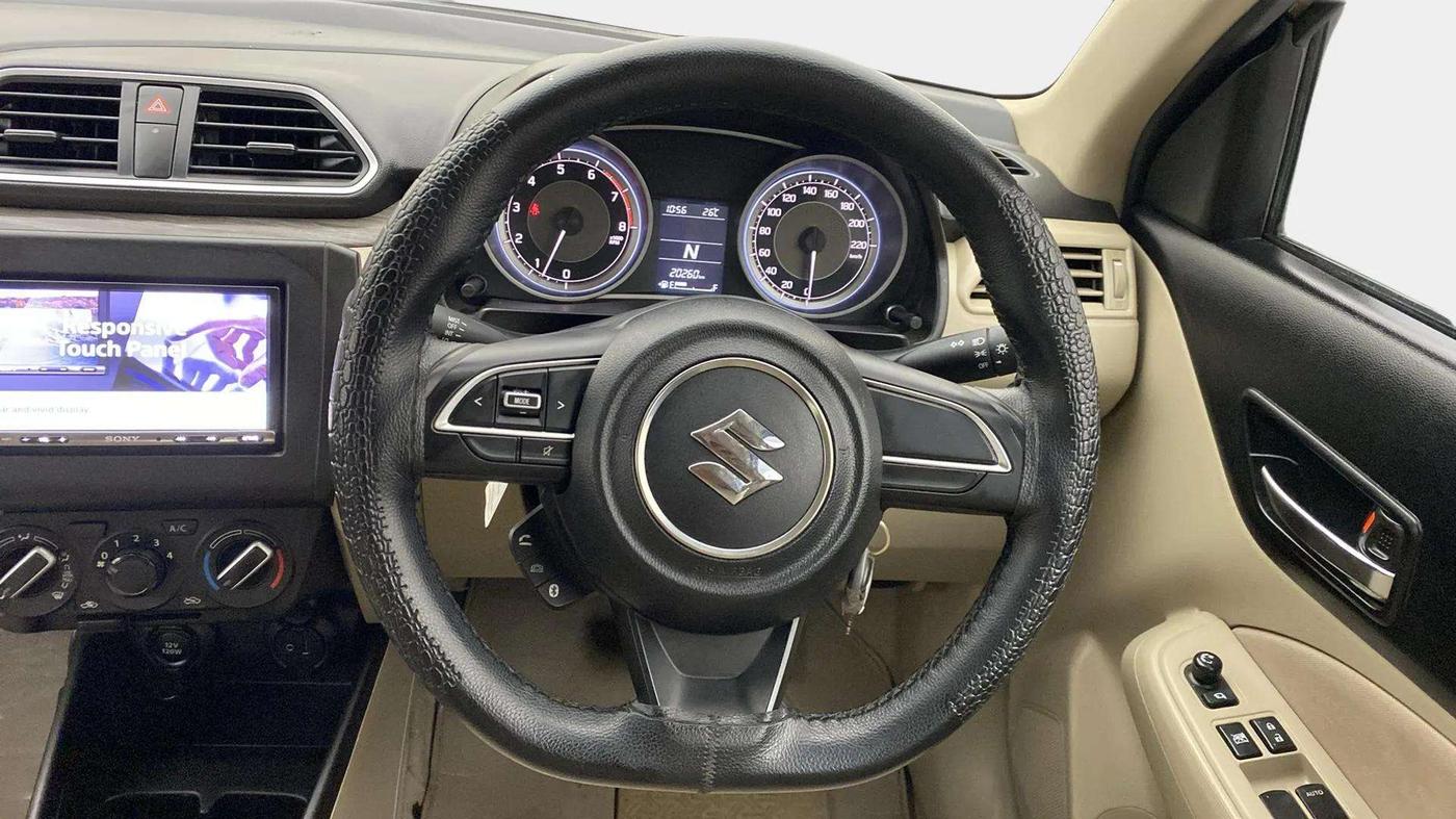2021 Maruti Dzire VXI AMT, Petrol, Automatic, 20,260 km, Steering Wheel Close Up