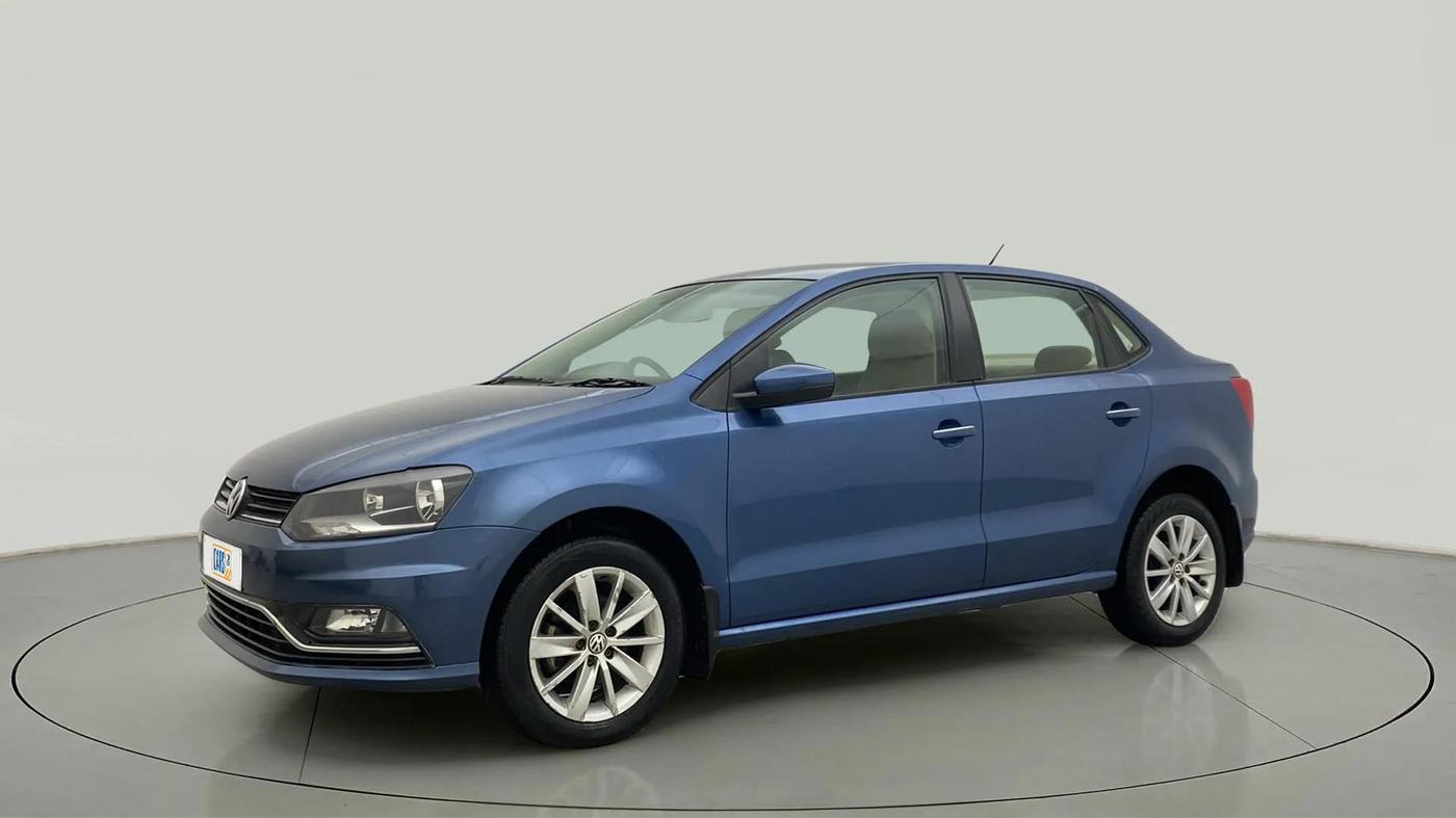2017 Volkswagen Ameo HIGHLINE PLUS 1.5L AT 16 ALLOY, Diesel, Automatic, 33,201 km, Left Front Diagonal