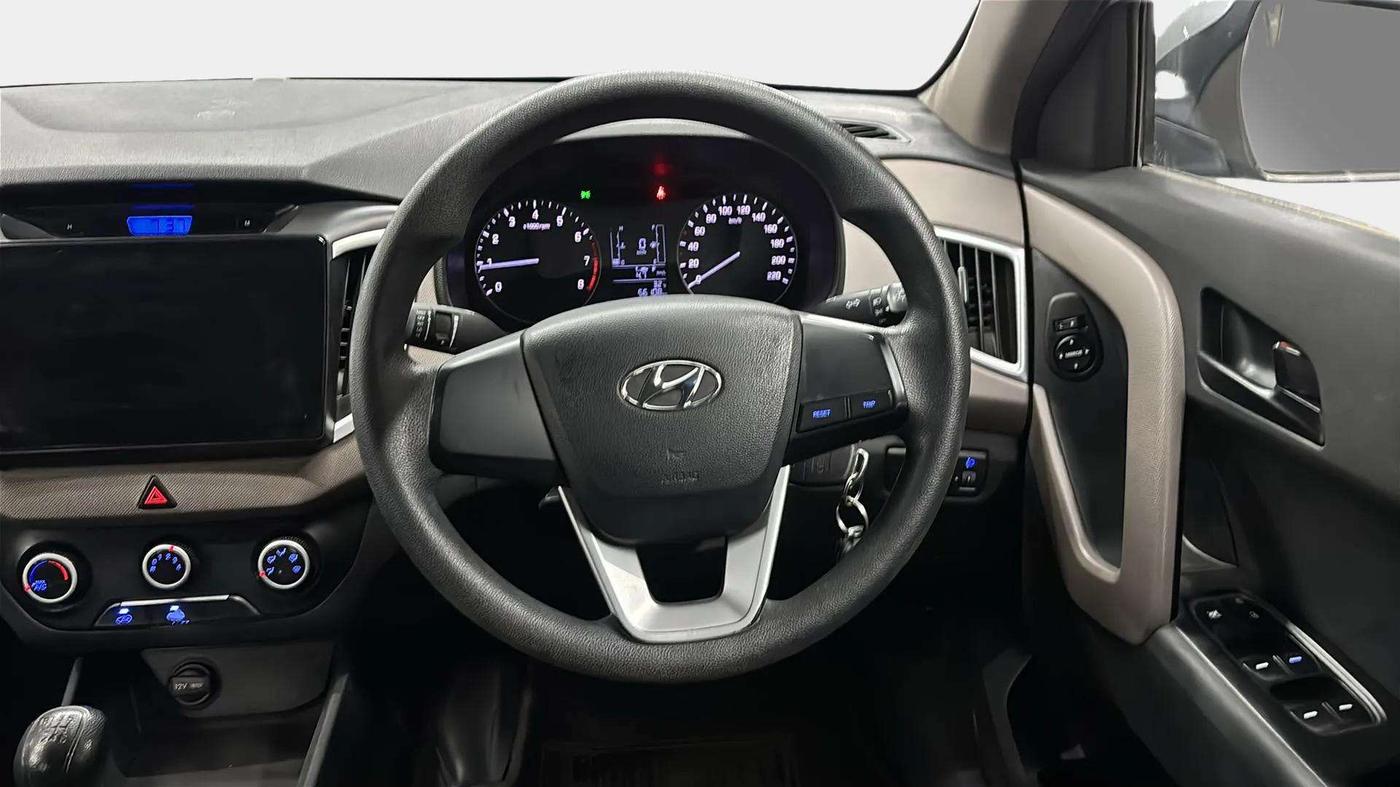 2019 Hyundai Creta E PLUS 1.6 PETROL, Petrol, Manual, 56,294 km, Steering Wheel Close Up
