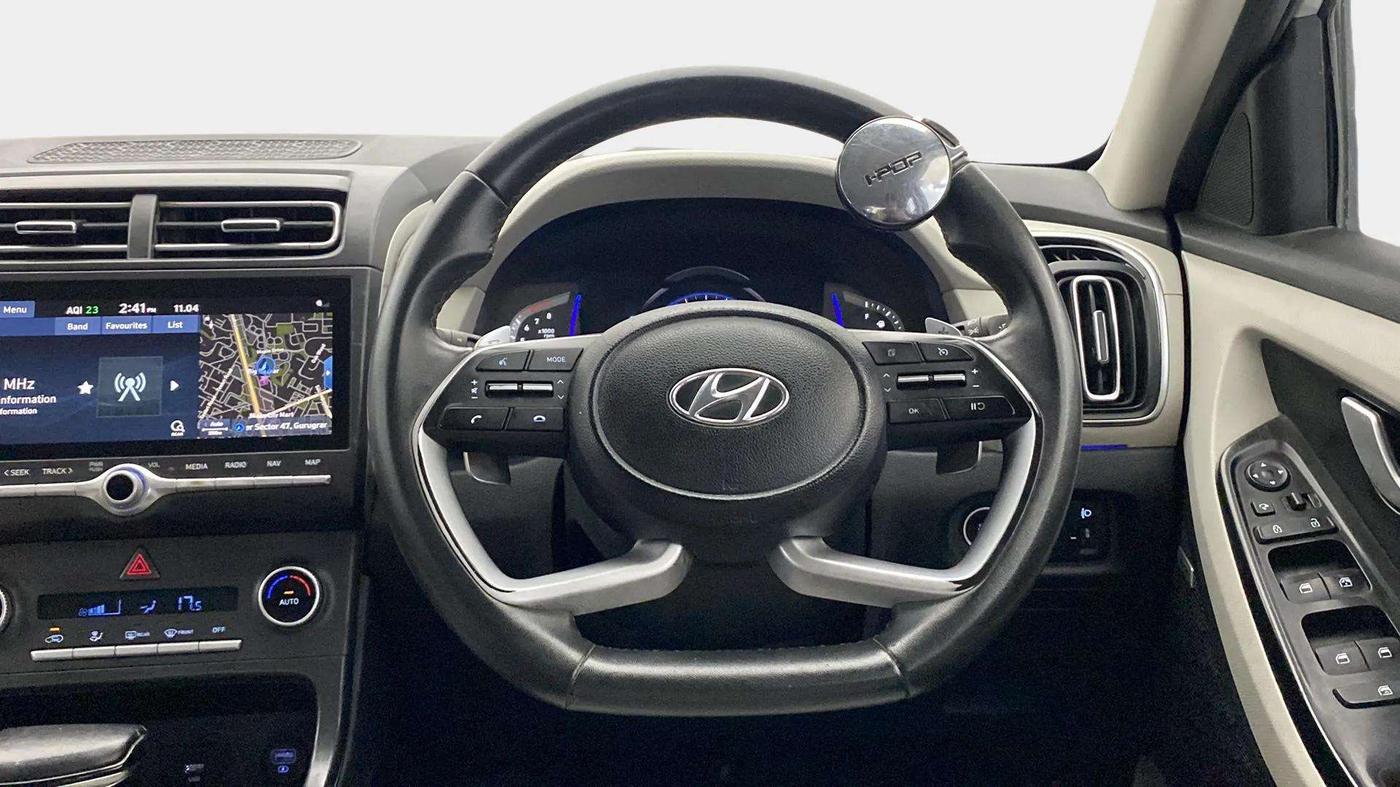 2020 Hyundai Creta SX (O) IVT 1.5 PETROL, Petrol, Automatic, 81,292 km, Steering Wheel Close Up