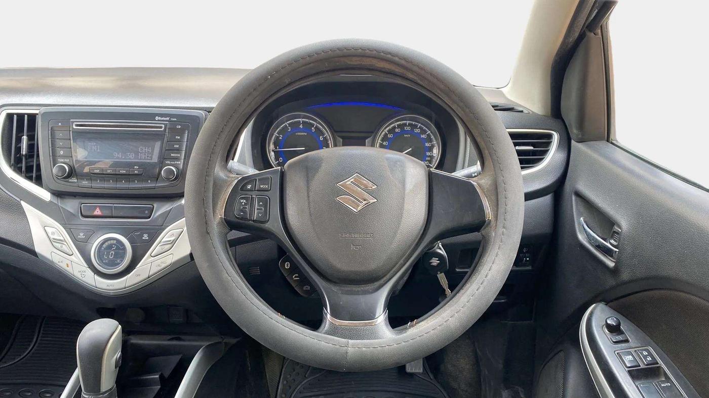 2018 Maruti Baleno DELTA CVT PETROL 1.2, Petrol, Automatic, 54,427 km, Steering Wheel Close Up