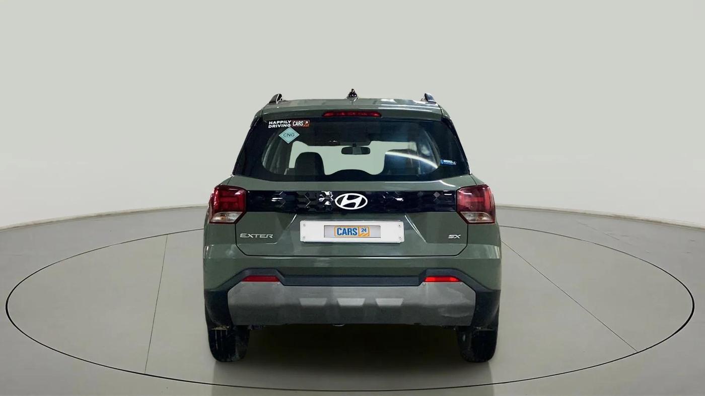 2023 Hyundai EXTER SX 1.2 CNG MT, CNG, Manual, 15,870 km, Back/Rear