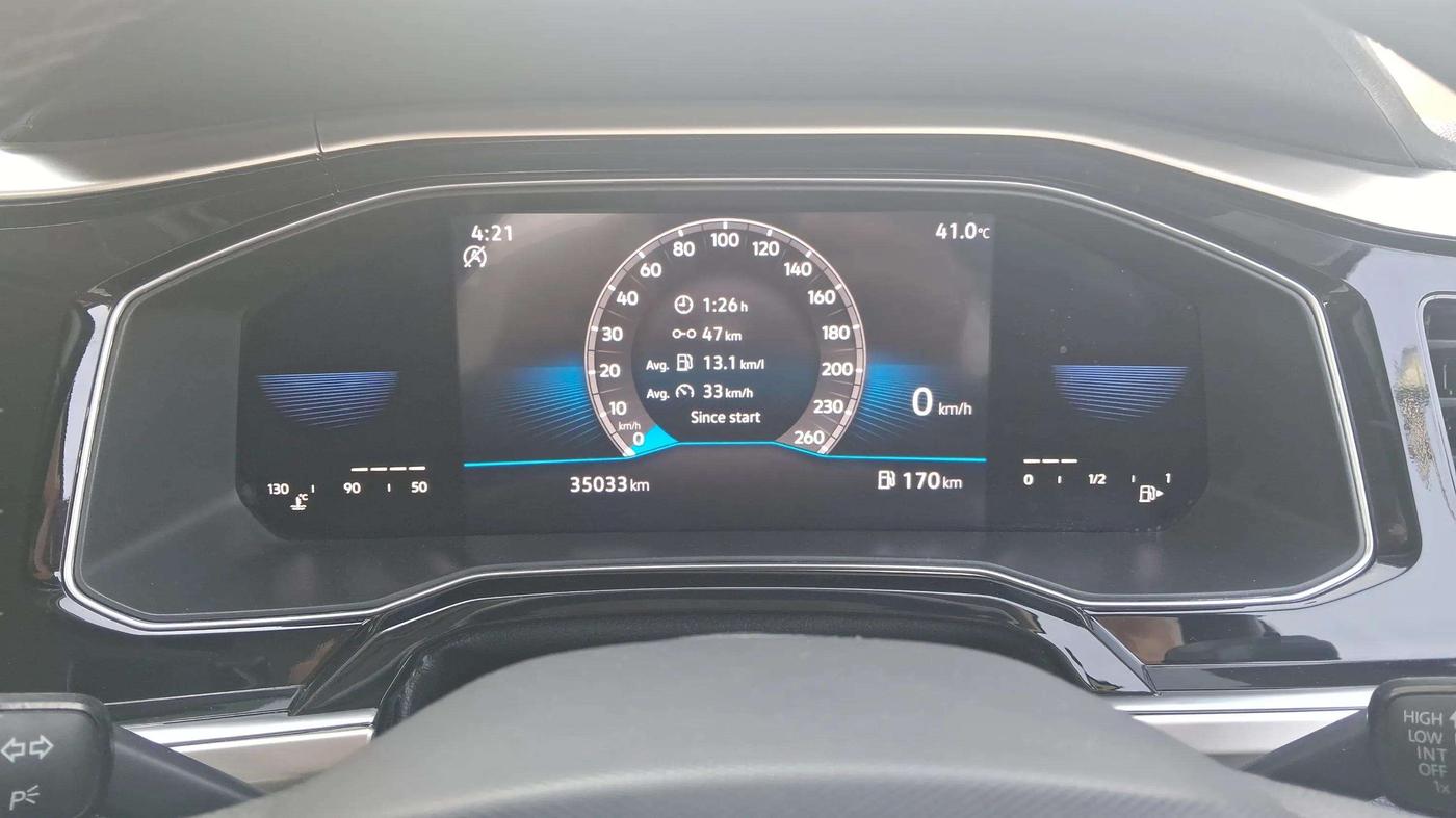 2022 Volkswagen VIRTUS TOPLINE TSI 1.0 MT, Petrol, Manual, 35,162 km, Odometer Image