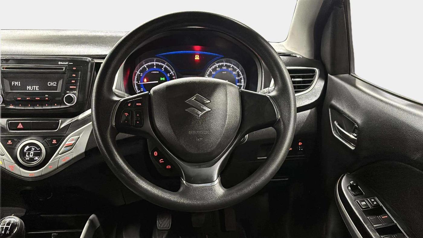 2017 Maruti Baleno DELTA PETROL 1.2, Petrol, Manual, 60,351 km, Steering Wheel Close Up