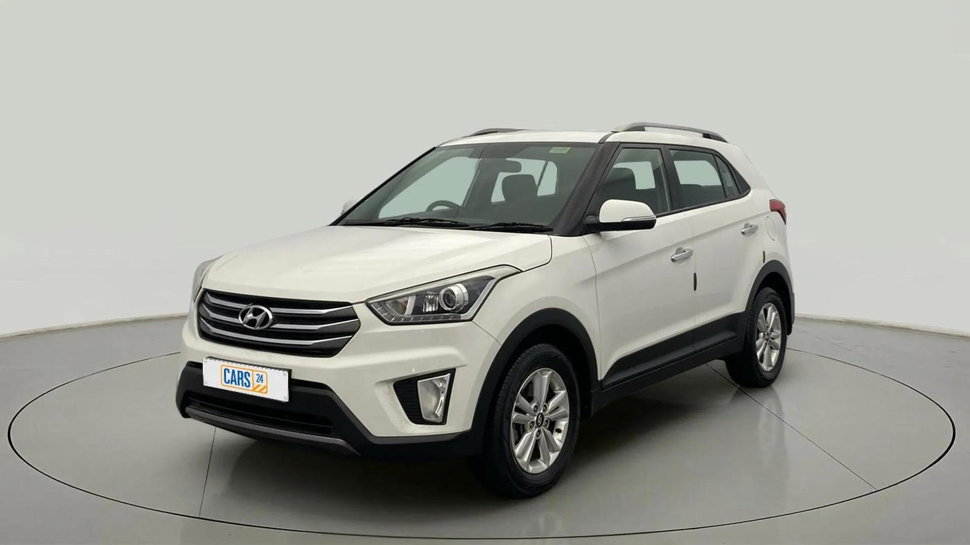 2017 Hyundai Creta SX PLUS 1.6 DIESEL, Diesel, Manual, 92,334 km, Left Front Diagonal