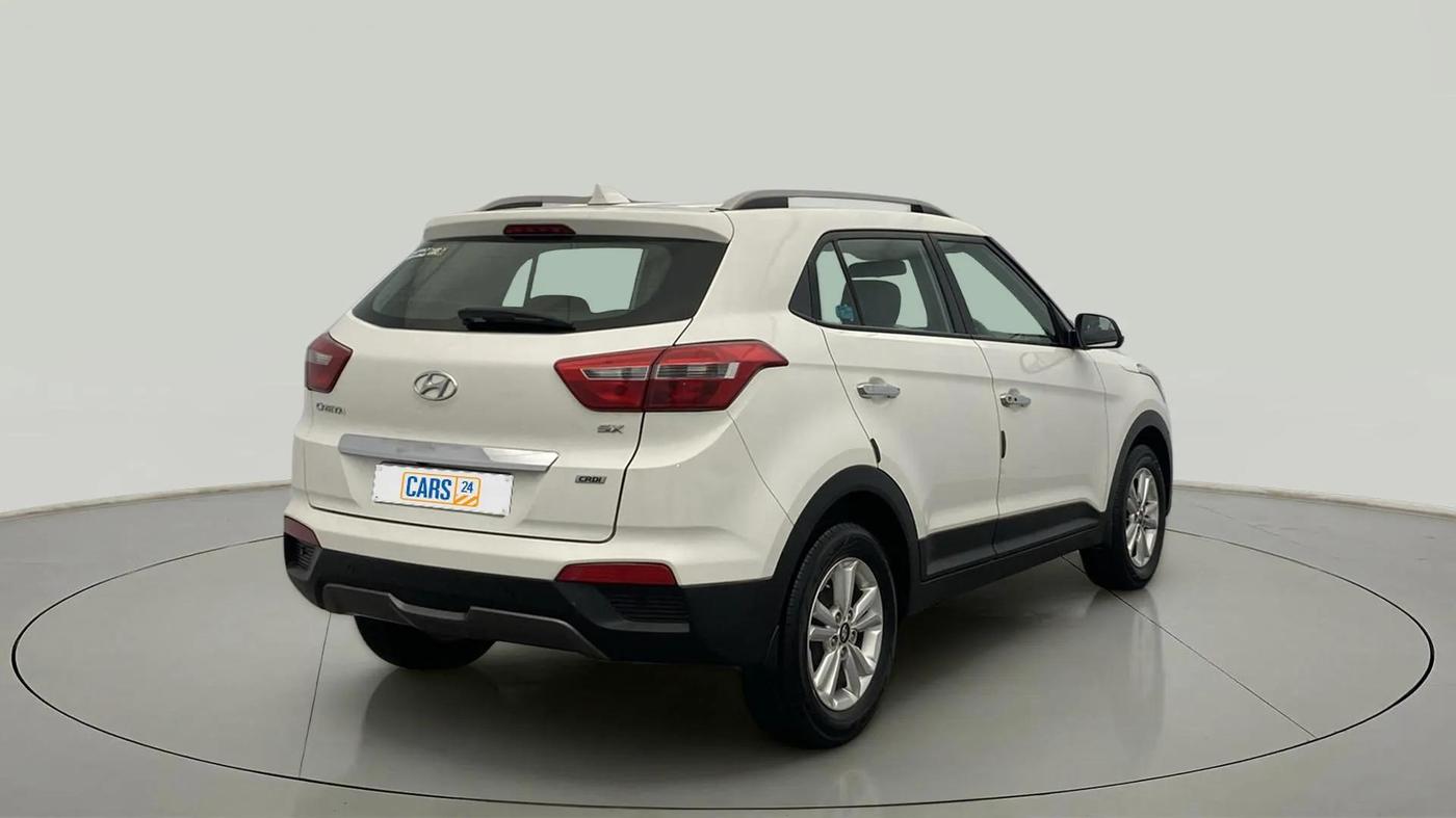 2017 Hyundai Creta SX PLUS 1.6 DIESEL, Diesel, Manual, 92,334 km, Right Back Diagonal